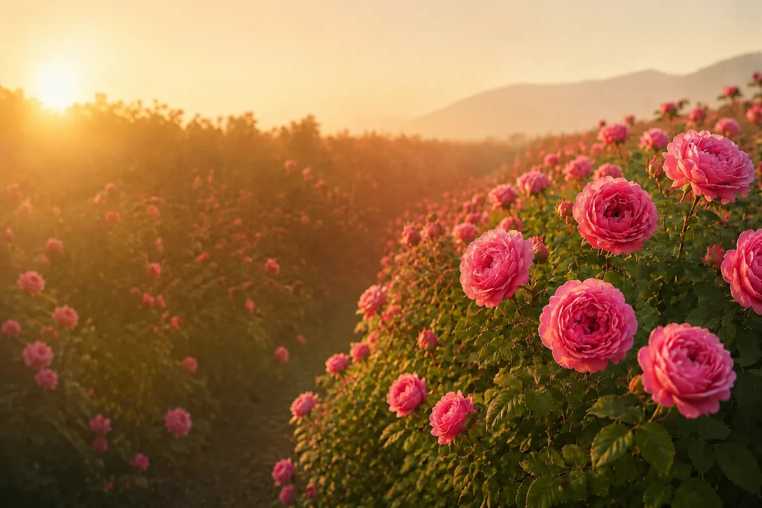 مزرعه گل محمدی هراچیک